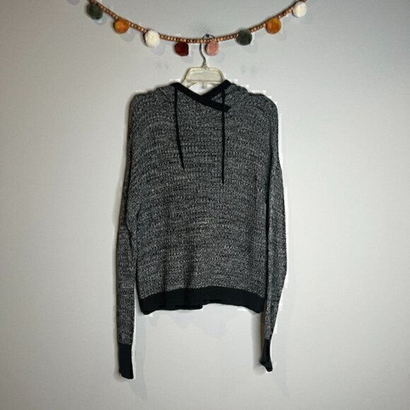 Victoria's Secret grey marled hooded sweater - Picture 1 of 5